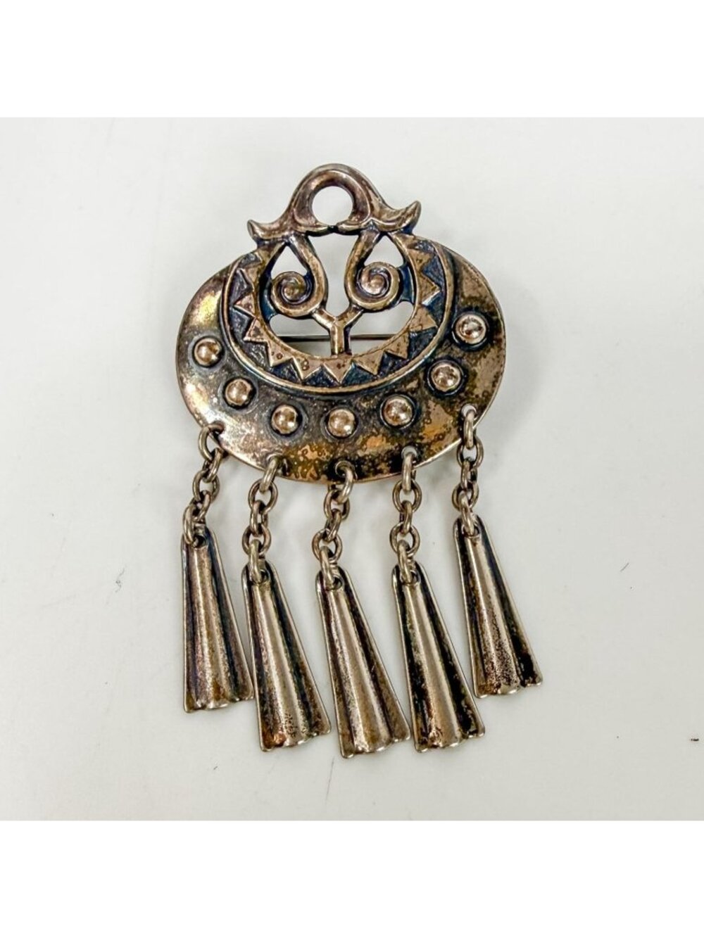 KUUTAR Kalevala Koru Silver Brooch Finland Finnish Nordic Design Germund Paaer